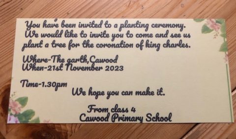 invite made by class 4